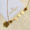 Floral Charm Gold Necklace – Luxury Gold Finish, Elegant Long Lasting Anti Tarnish Jewellery