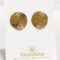 Hammered Gold Disc Stud Earrings – Anti Tarnish Stainless Steel Daily Wear Basics - Trishiraa (1)